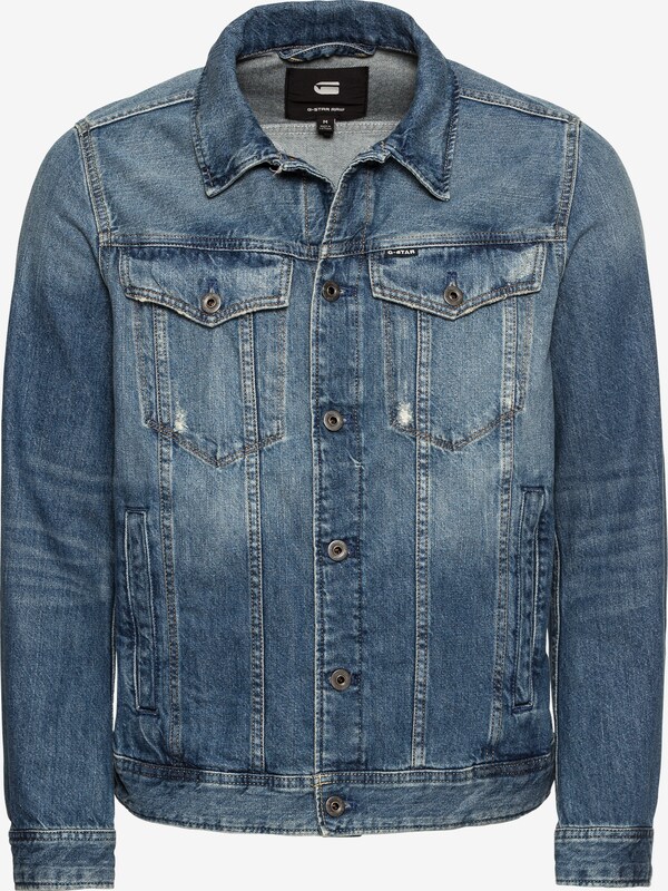 G star RAW Jeansjacke, Brusttaschen, Used Look G star RAW Jeansjacke, Brusttaschen, Used Look