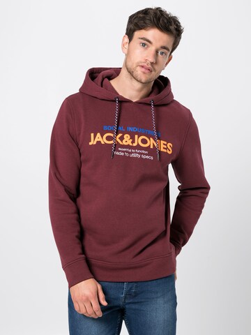 JACK & JONES Sweatshirt 'Jacob' in Rot: predná strana