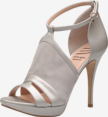 EVITA Strap Sandals in Grey: front