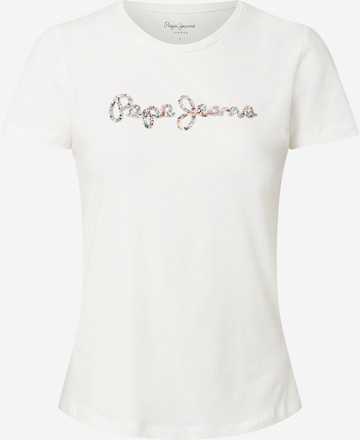 Tricou 'Dorita' de la Pepe Jeans pe alb: față