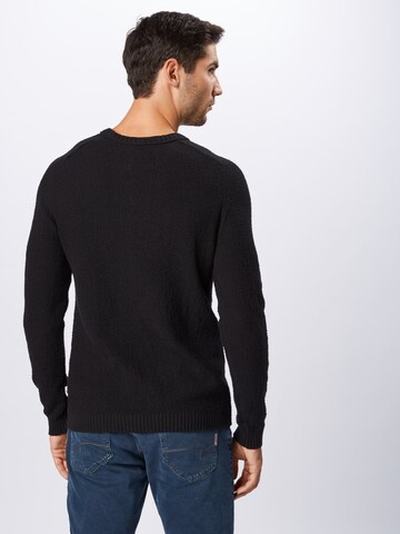 JACK & JONES Pullover in Schwarz: zadná strana