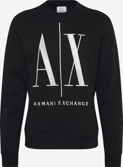 ARMANI EXCHANGE Sweater majica u crna / bijela, Pregled proizvoda