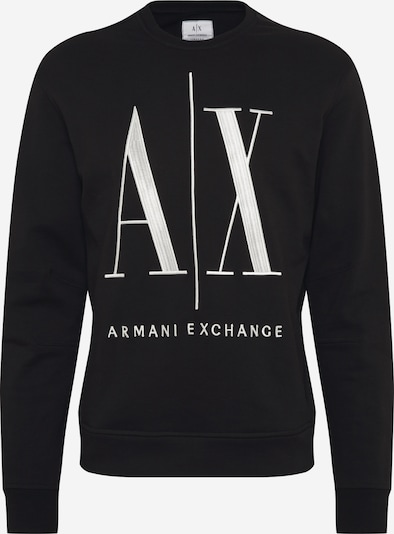 ARMANI EXCHANGE Sweat-shirt en noir / blanc, Vue avec produit