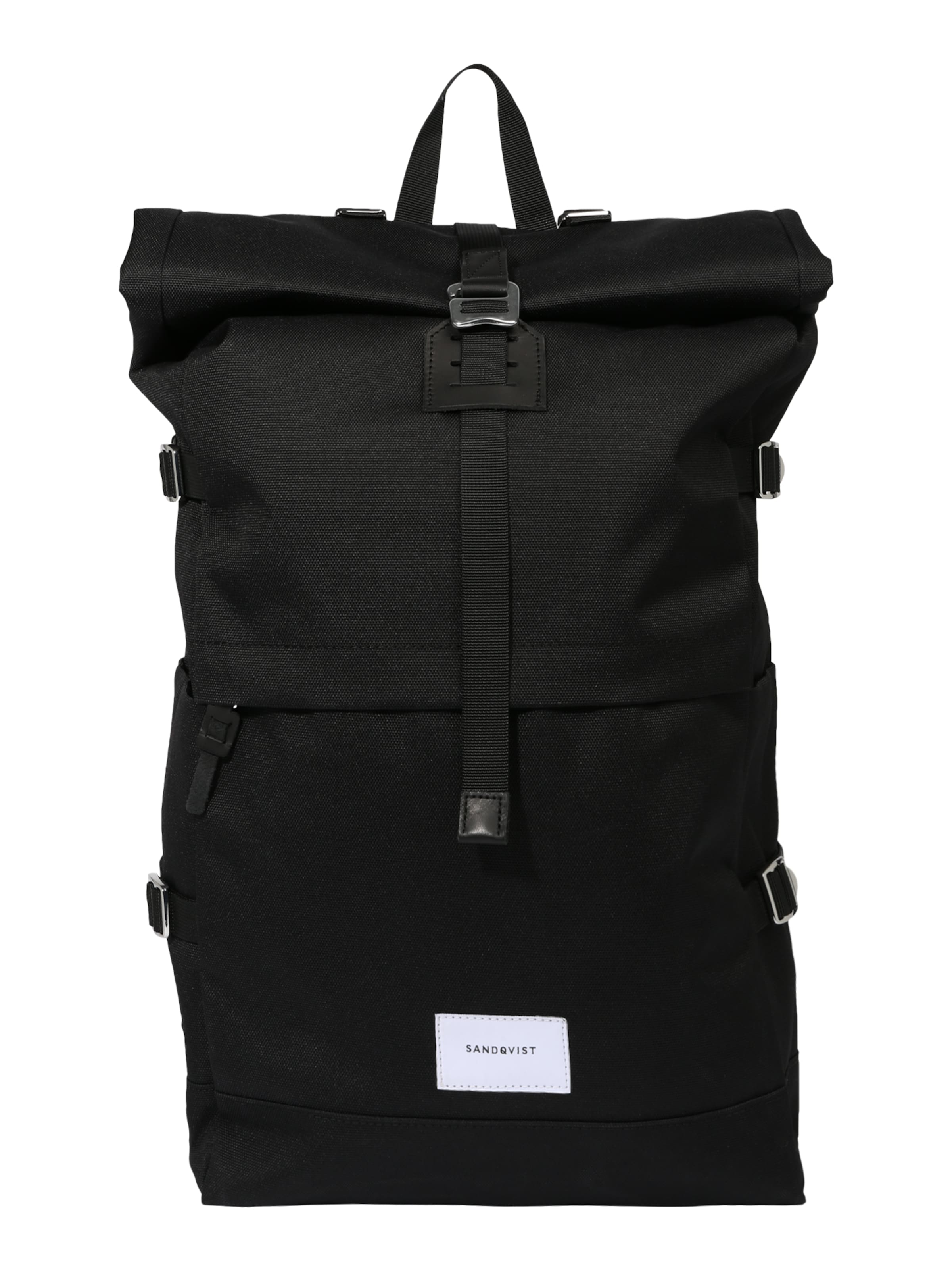 SANDQVIST Backpack 'BERNT' in Black: front
