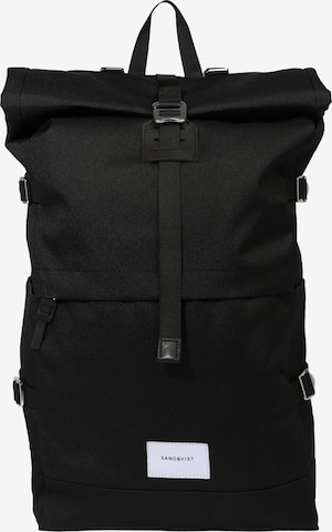 SANDQVIST Backpack 'BERNT' in Black: front