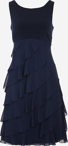 Robe de cocktail SWING en bleu : devant