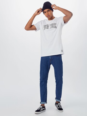 Coupe regular T-Shirt 'New York' Starter Black Label en blanc