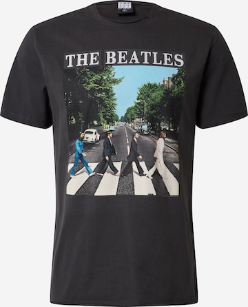 AMPLIFIED Regular fit Shirt 'THE BEATLES ABBEY ROAD ' in Black: front