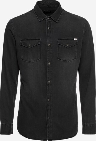 Chemise 'Sheridan' JACK & JONES en gris : devant