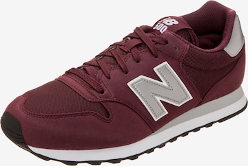 Sneaker bassa '500' di new balance in rosso: frontale