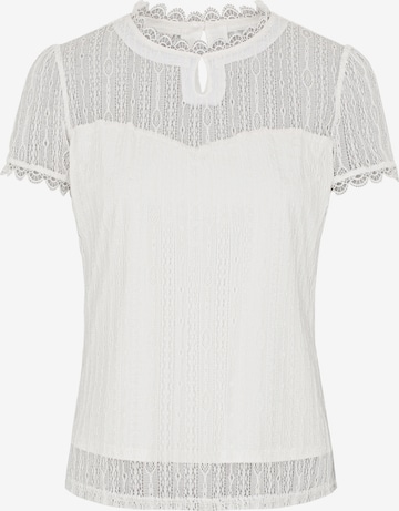 Blouse folklorique 'Nelly' SPIETH & WENSKY en blanc : devant