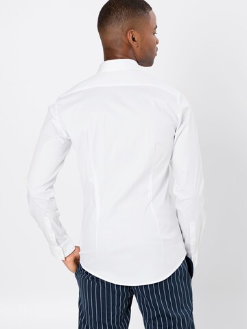 Tiger of Sweden Slim fit Button Up Shirt 'Filbrodie' in White: back