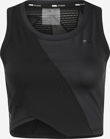 PUMA Bustier Sporttop 'Studio Lace' in Schwarz: predná strana