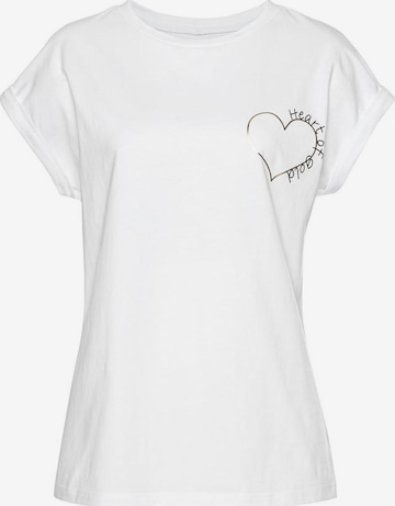 LASCANA Shirt in White: front