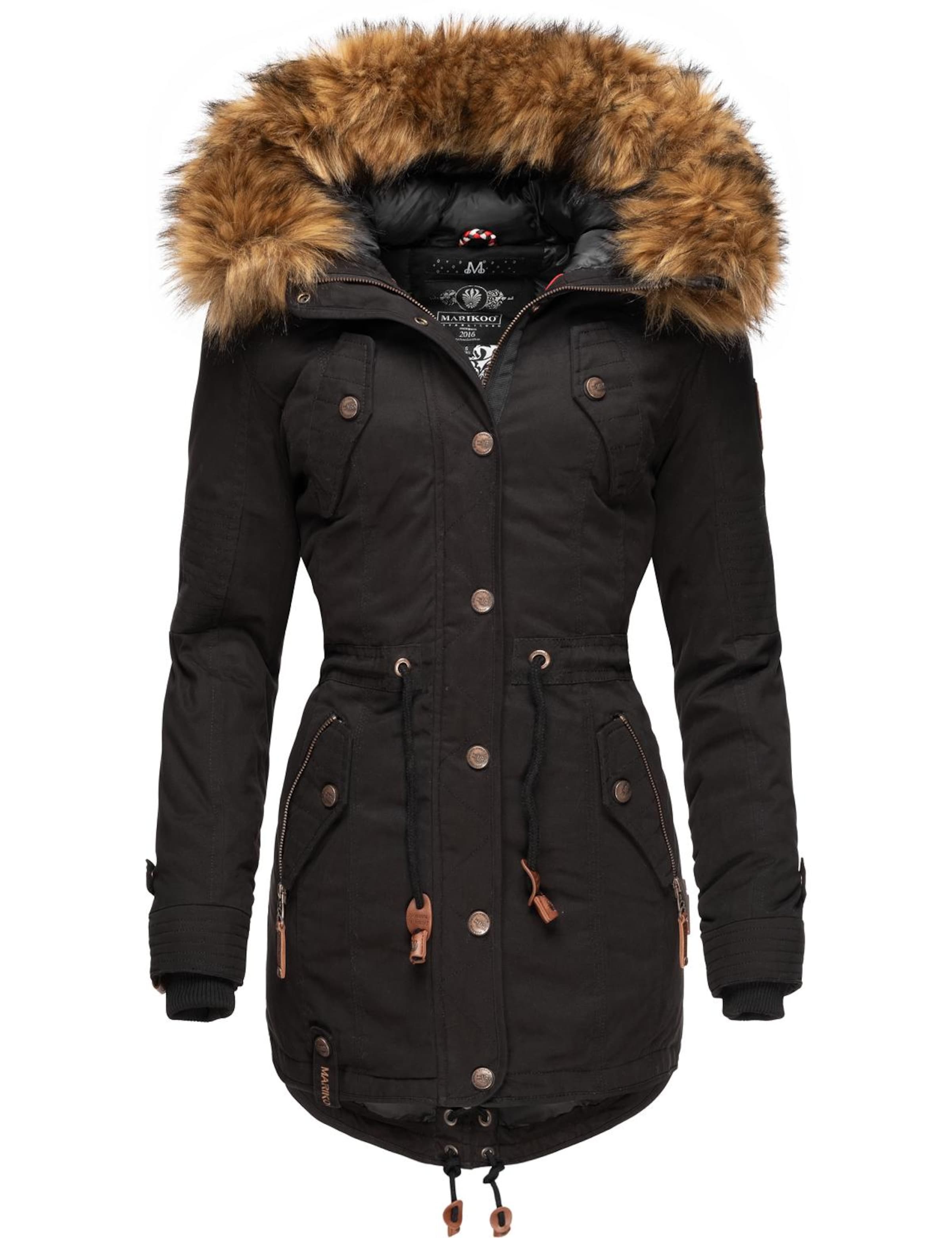 MARIKOO Vinterparka 'La Viva' i sort: forside