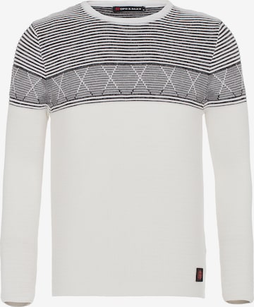 CIPO & BAXX Sweater in White: front