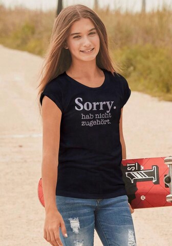 ARIZONA Shirt 'Sorry. hab nicht zugehört' in Black: front