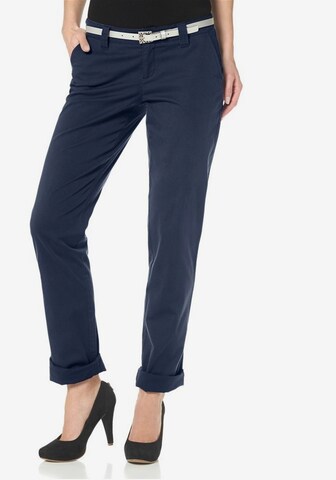 AJC Regular Chino Pants in Blue: front