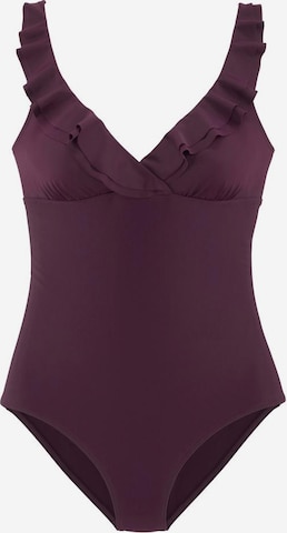 JETTE Swimsuit in Purple: front