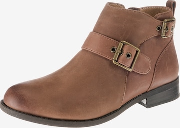 Vionic Stiefelette in Brown: front