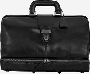 The Bridge Story Uomo Doktortasche Bügeltasche Leder 36 cm in Schwarz: predná strana