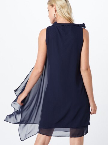 Rochie de cocktail de la Vera Mont pe albastru: spate