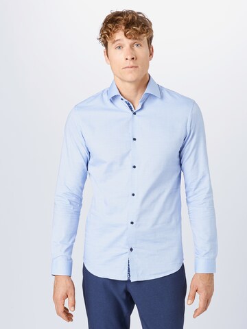 JACK & JONES - Ajuste estrecho Camisa 'Blaviggo' en azul: frente