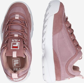 Sneaker low 'Disruptor' de la FILA pe roz: lateral