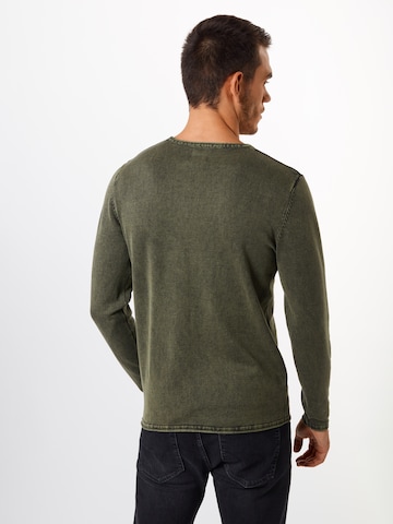 Coupe regular Pull-over 'Garson' Only & Sons en vert : derrière