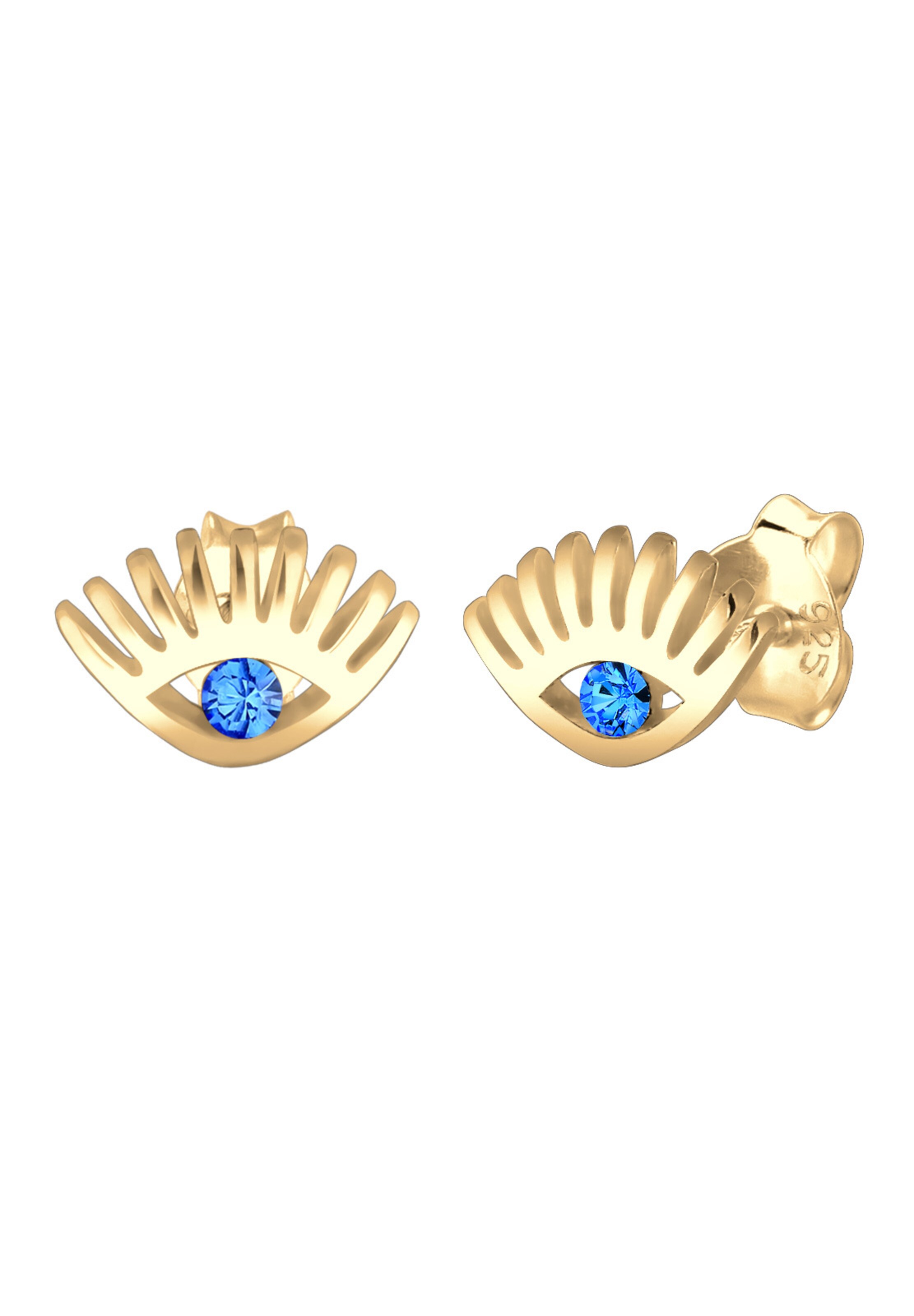 ELLI Ohrringe 'Evil Eye' in Gold: Vorderseite