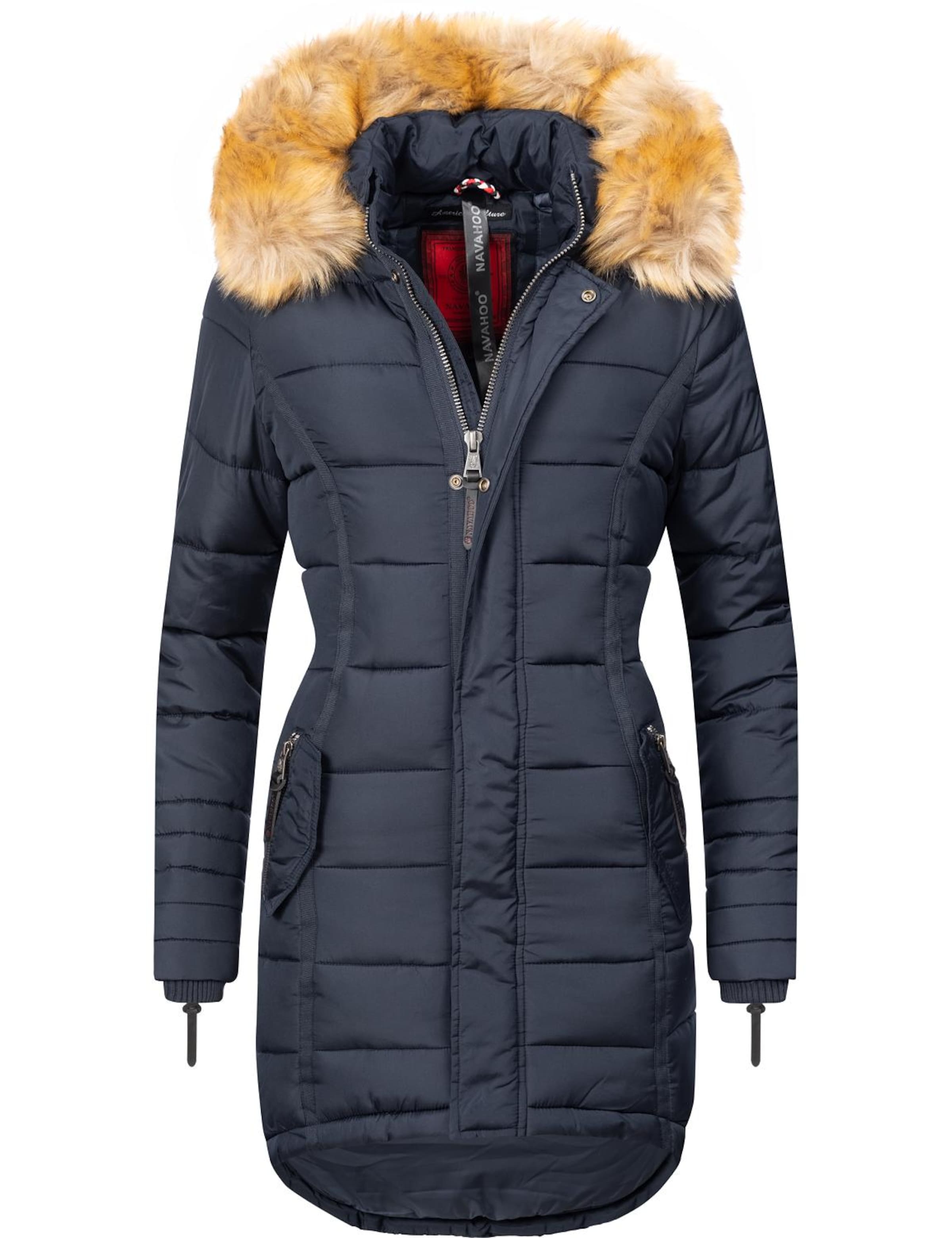 Cappotto invernale 'Papaya' di NAVAHOO in blu: frontale