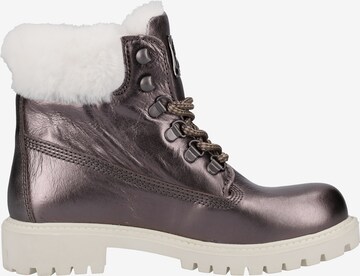 Darkwood Lace-Up Ankle Boots in Grey