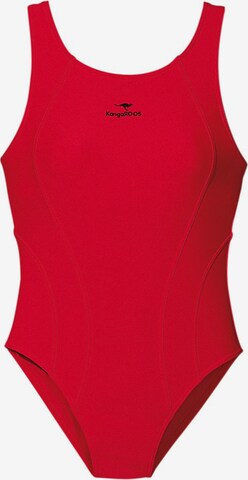 KangaROOS Bustier Badeanzug in Rot: predná strana