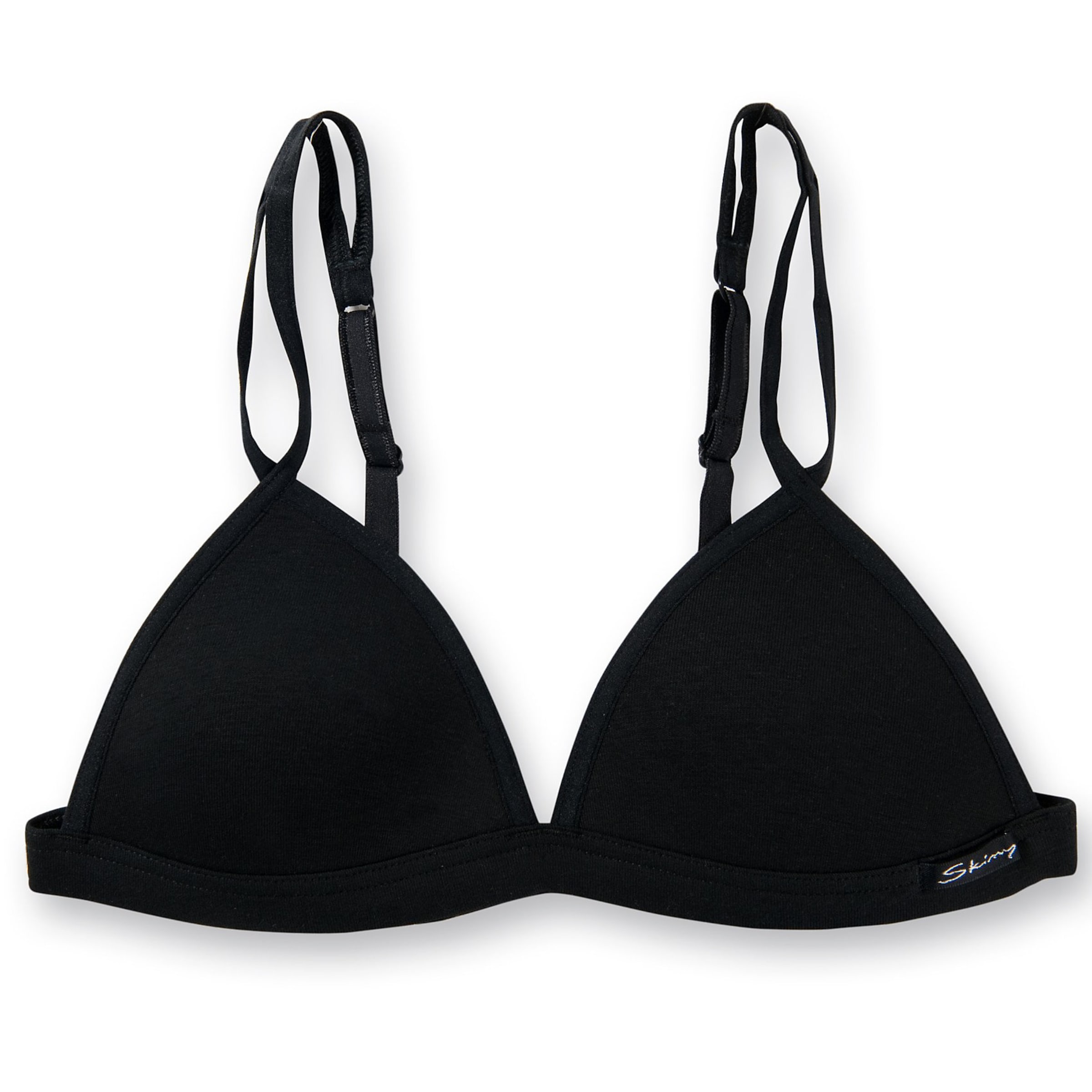 Skiny Triangen Behå i svart: framsida