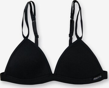 Skiny Triangle Bra in Black: front