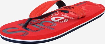 Superdry Teenslippers in Rood: voorkant