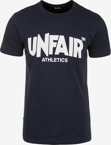 Maglietta di Unfair Athletics in blu: frontale