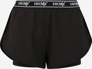 HKMX Regular Workout Pants in Black: front