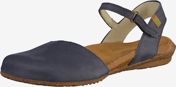 EL NATURALISTA Strap Sandals in Blue: front