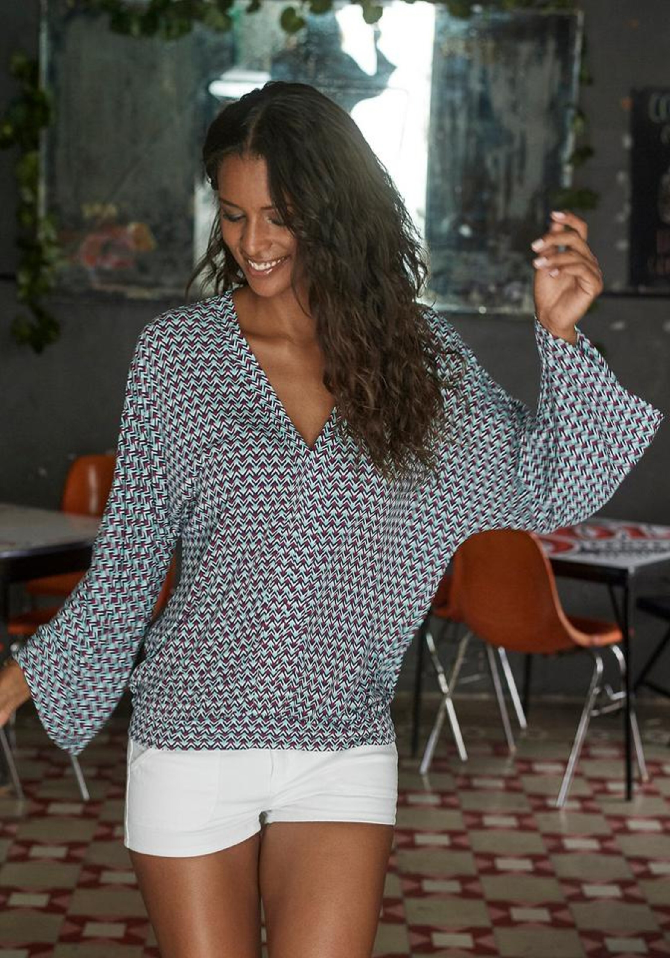 Tricou de la BUFFALO pe albastru: față