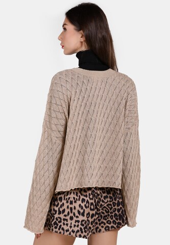 faina Knit cardigan in Beige