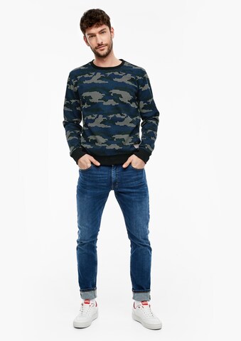 QS Sweatshirt in Blau