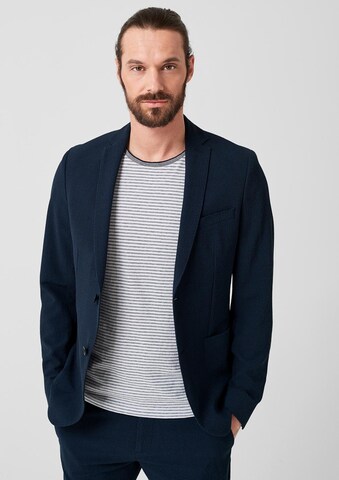 s.Oliver BLACK LABEL Slim Fit Sakko in Blau: predná strana