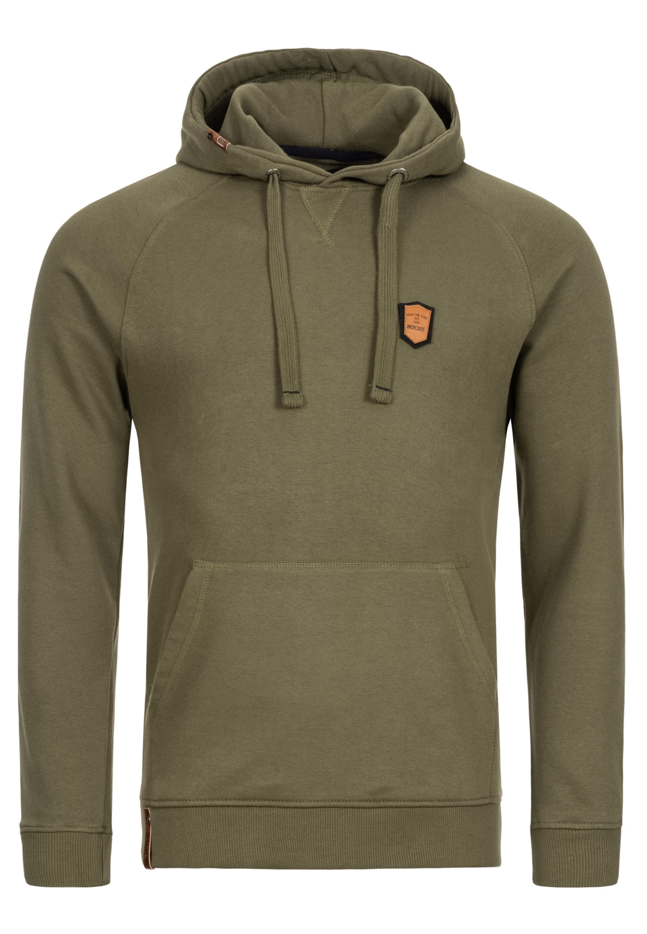 INDICODE JEANS Sweatshirt 'Litcham' in Green: front