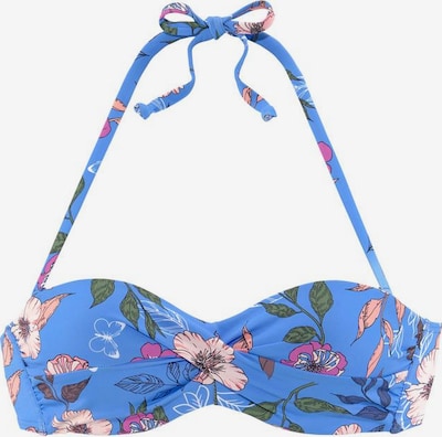 s.Oliver Hauts de bikini en beige / bleu / vert foncé / orange / rose, Vue avec produit