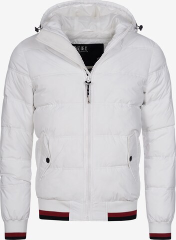 Veste d’hiver 'Bacon' INDICODE JEANS en blanc : devant