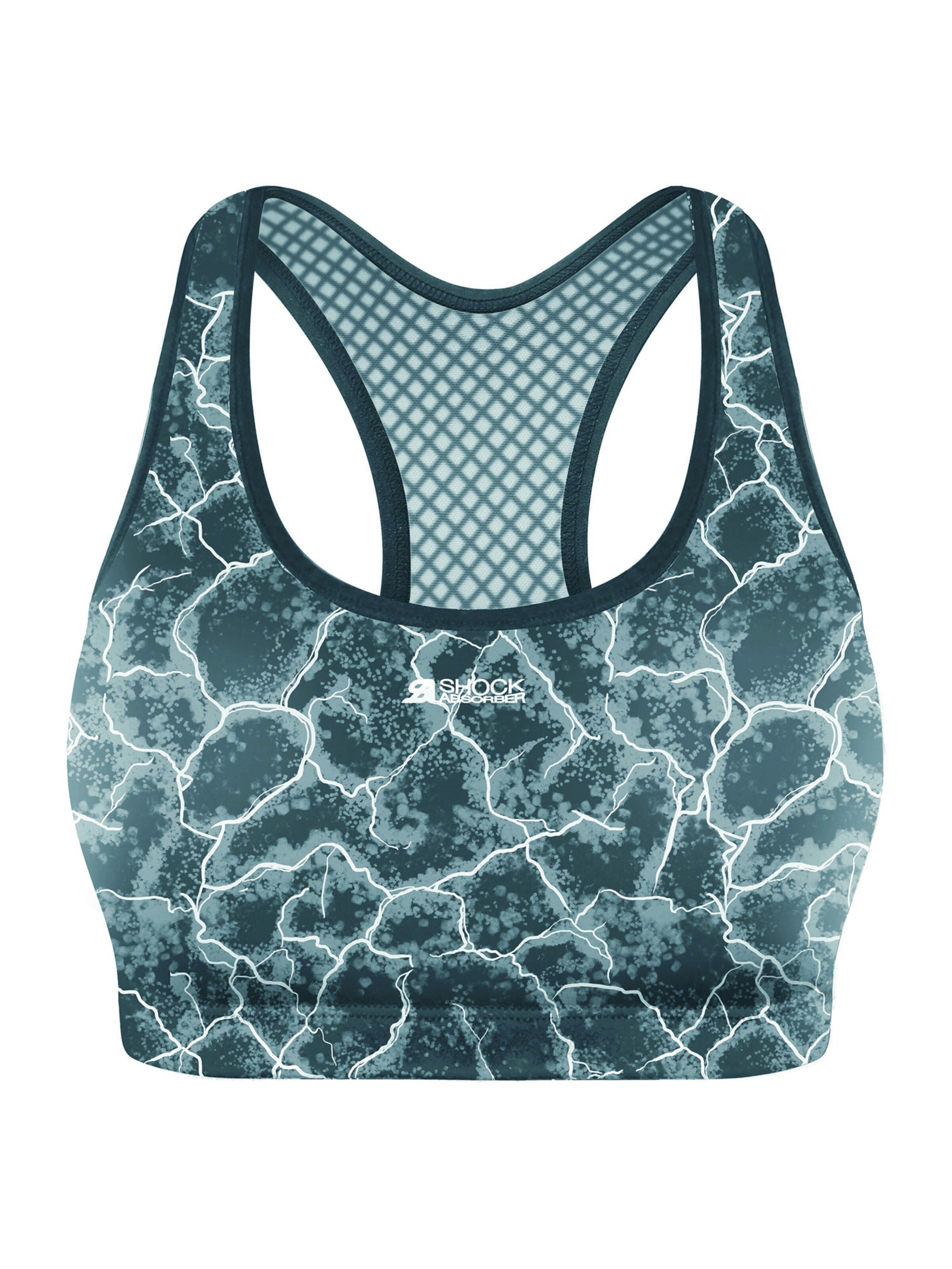 Bustier Soutien-gorge de sport SHOCK ABSORBER en vert : devant