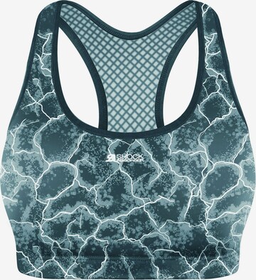 SHOCK ABSORBER Bustier Sport bh in Groen: voorkant