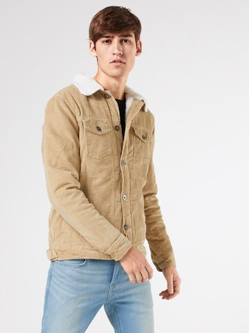 Urban Classics Jacke 'Sherpa' in Beige: predná strana