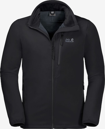 JACK WOLFSKIN Outdoorjacke 'Whirlwind' in Schwarz: predná strana